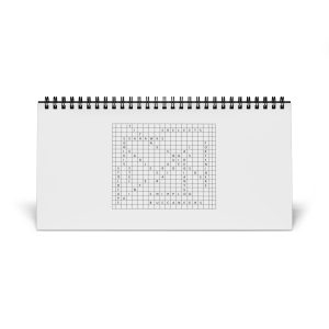 2026 Minimal Grid Desktop Calendar — Monthly Grid Layout Planner